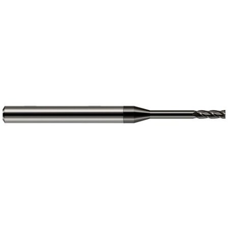 Harvey Tool .9mm Cutter dia. x 0.1050 in. x 0.3150 in. Reach Carbide Square End Mill, 4 Flutes, diamond Coated 76435-C4